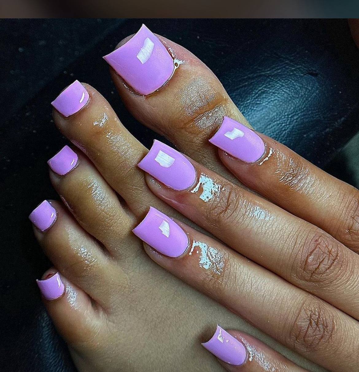 Purple Plain Acrylics